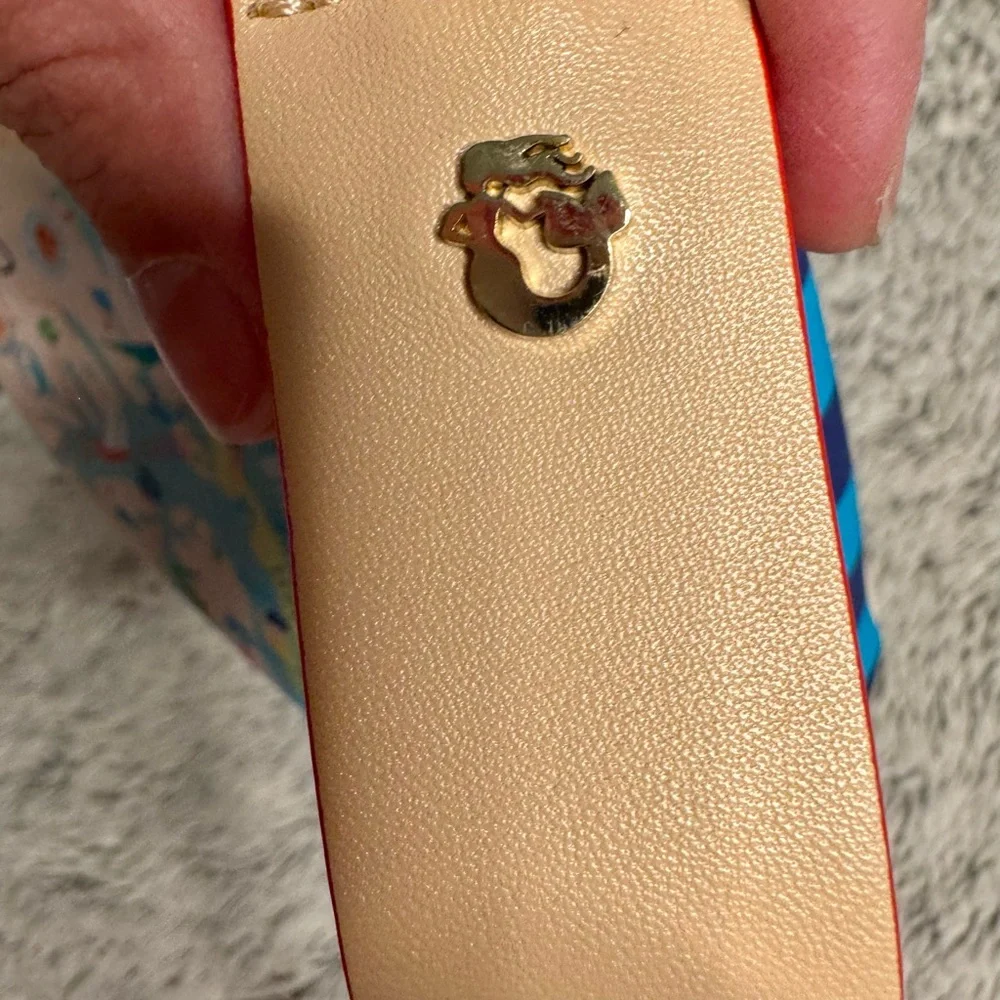 Spartina 449 Outer Banks Map Clutch - Blue and Tan - Picture 6 of 12